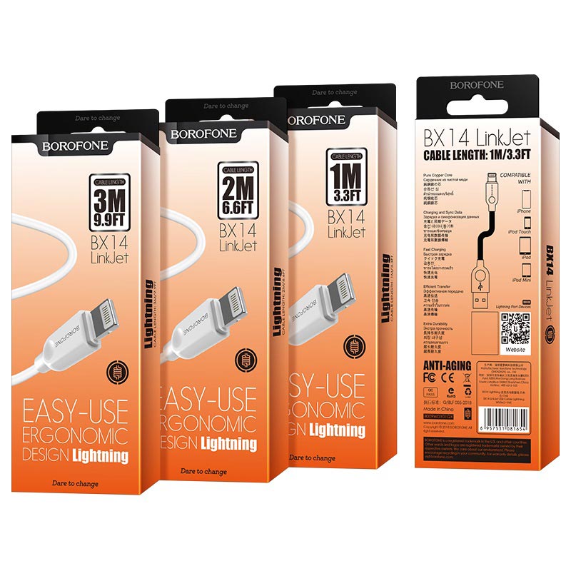 BoroFone BX14 Cable USB to Lightning LinkJet